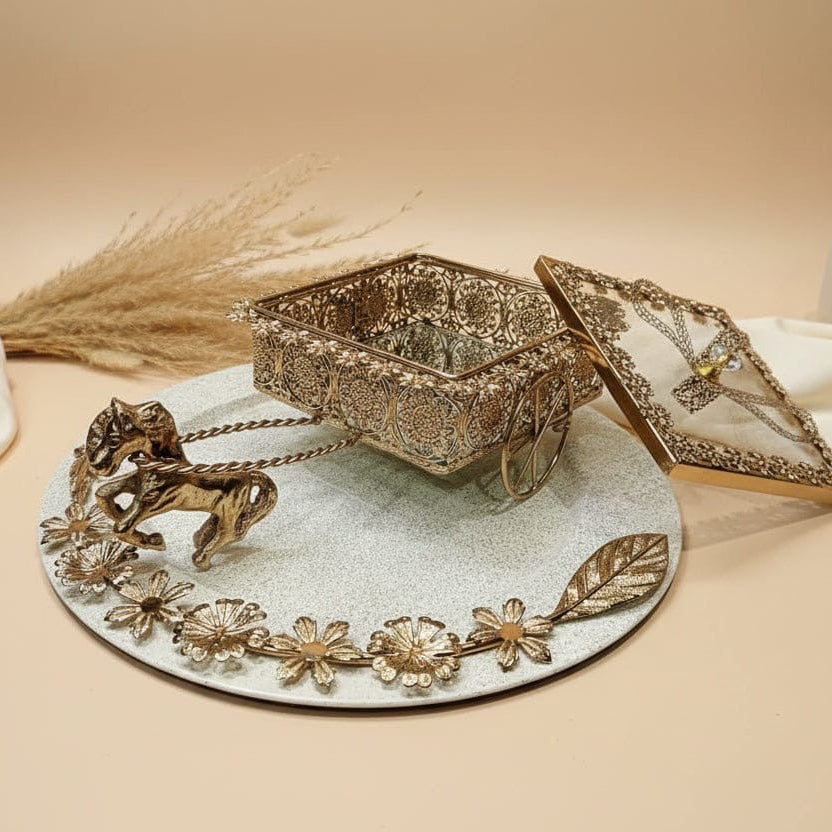 Rajvanshi Rath – 99% Silver-Plated Heritage Treasure Set