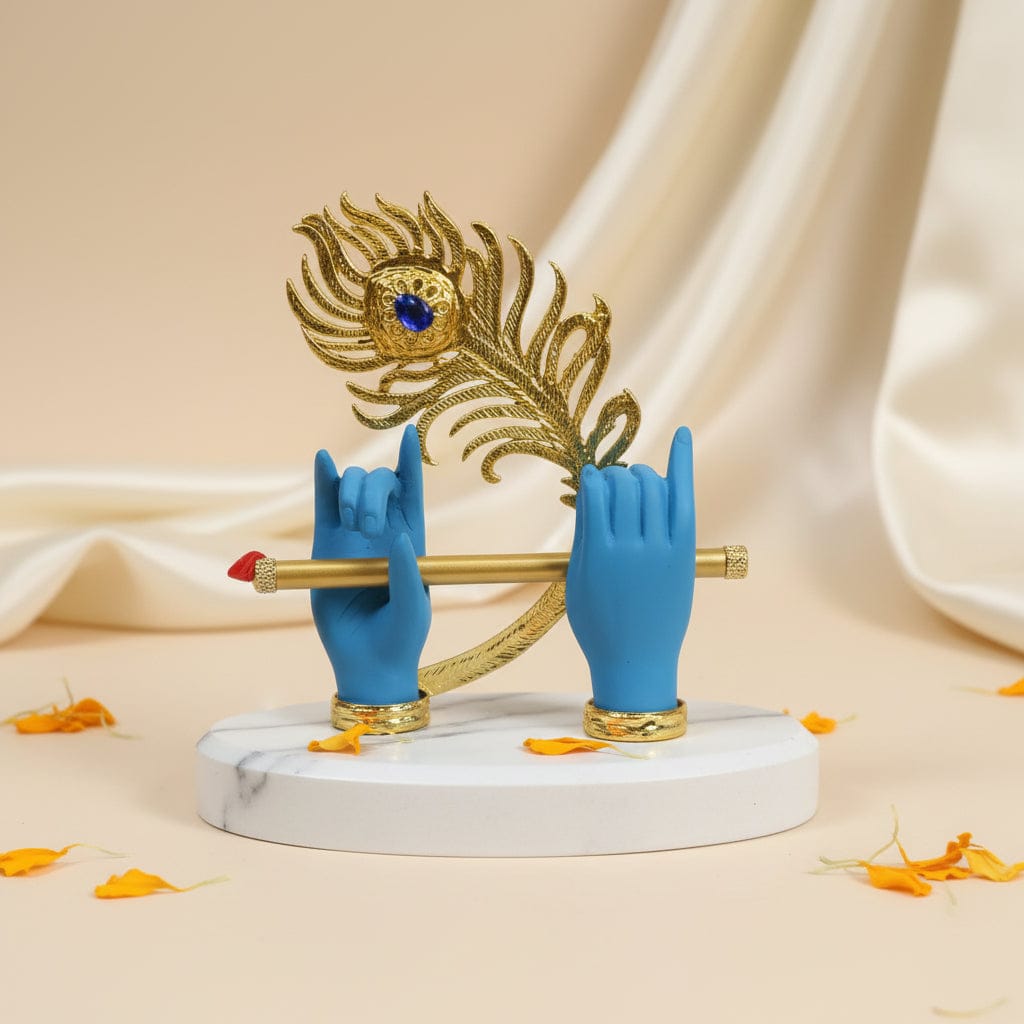Shyam-Varna Symphony: Silver-Plated Divine Hands
