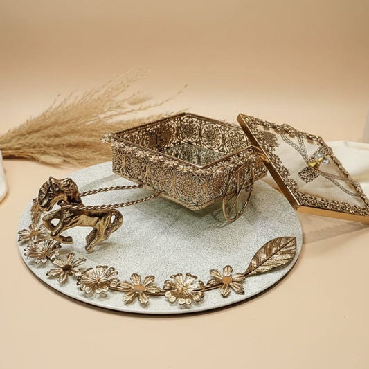 Rajvanshi Rath – 99% Silver-Plated Heritage Treasure Set