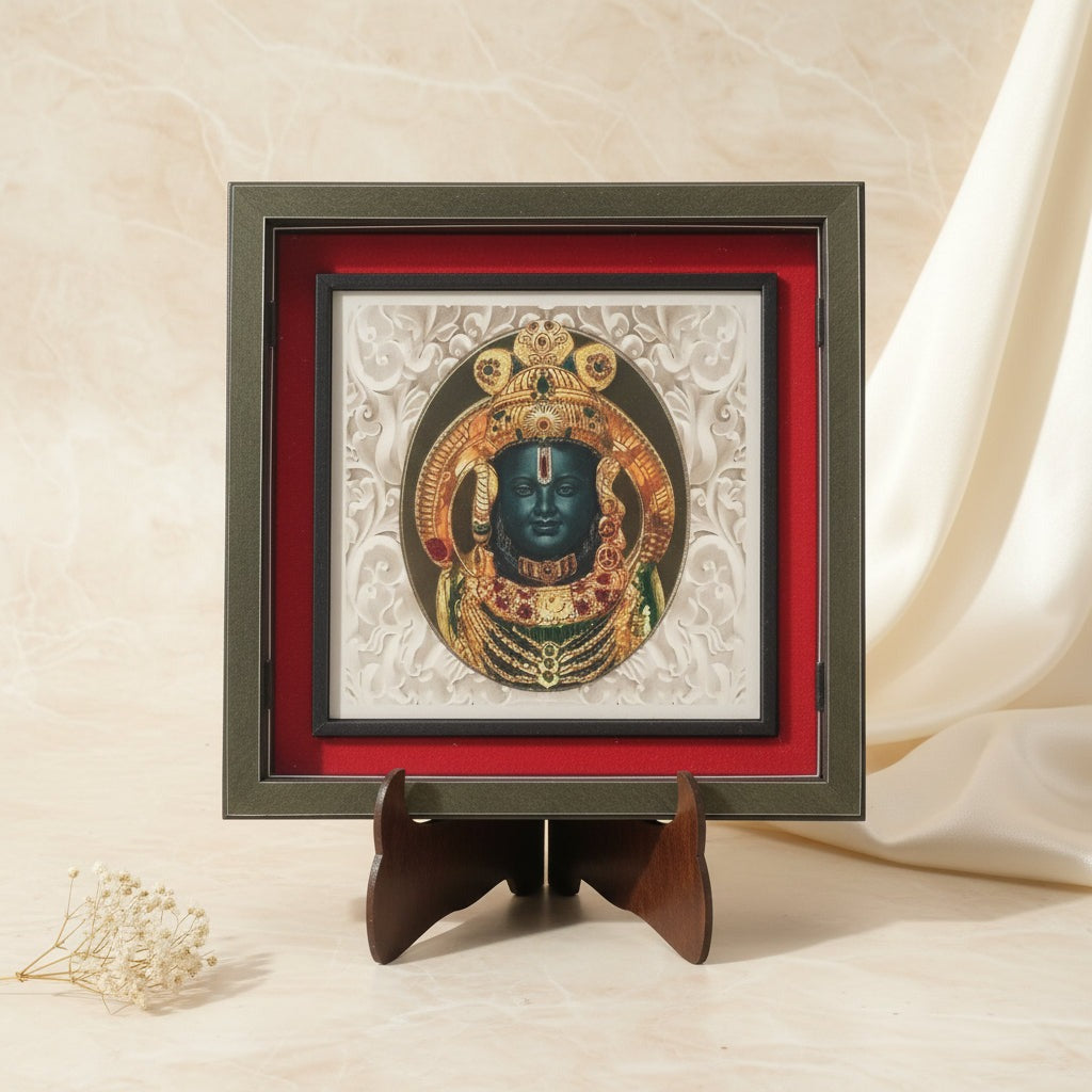 Divine Grace: Lord Shrinathji 99 Silver-Plated Frame