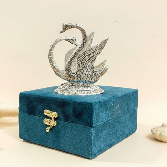 Antique Silver Swan Napkin Holder